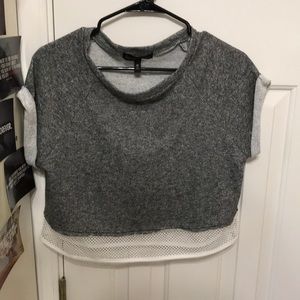 Loose fitting crop top